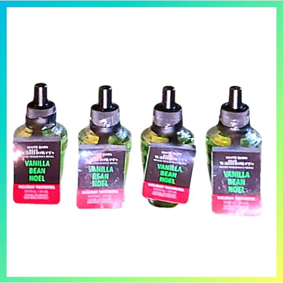 Bath and Body Works Vanilla Bean Noel Wallflower Refills 4 Piece - Picture 1 of 1